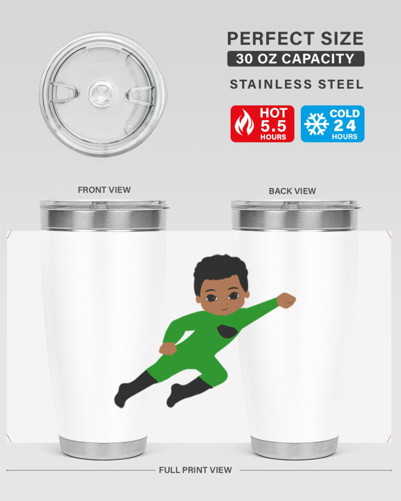 super kid 6#- black men - boys- tumbler