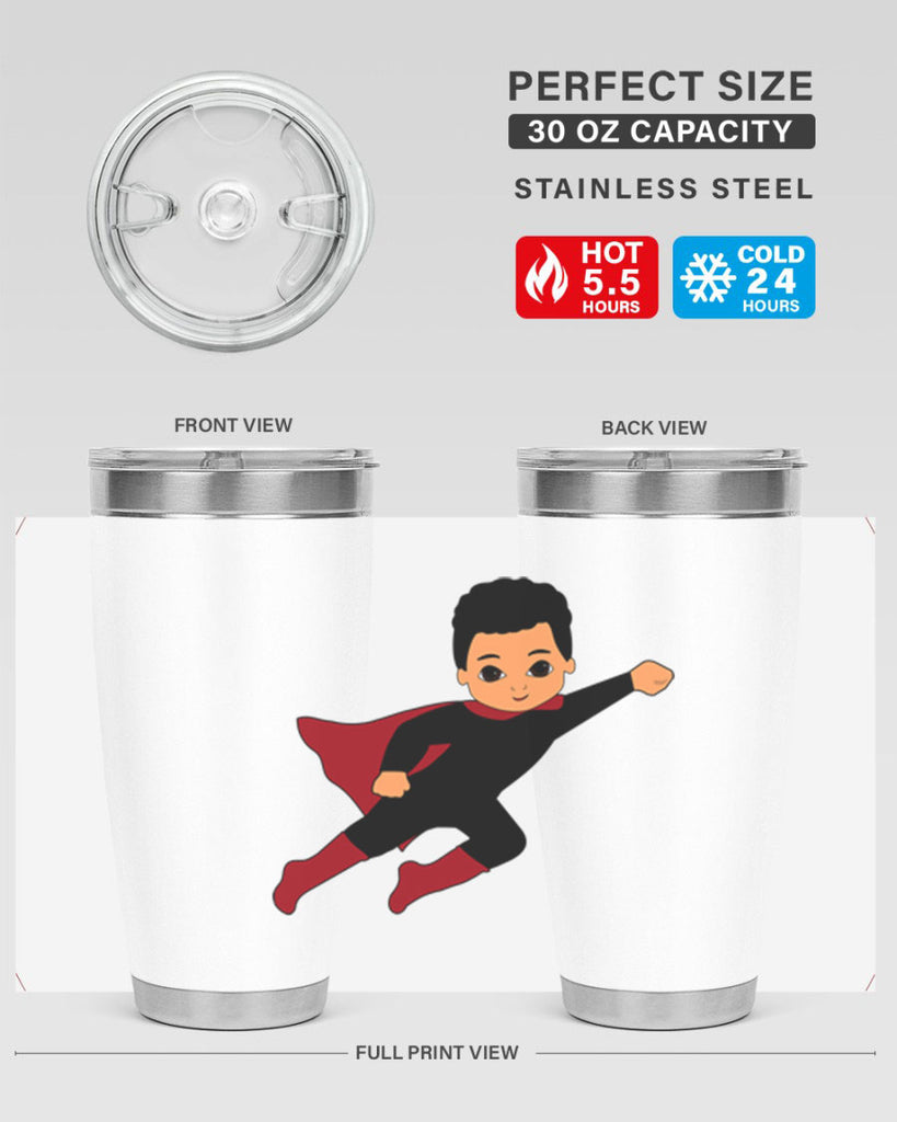 super kid 9#- black men - boys- tumbler