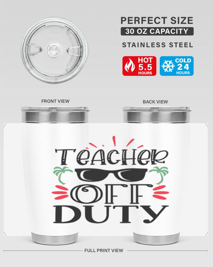 teacher off duty Style 204#- teacher- tumbler