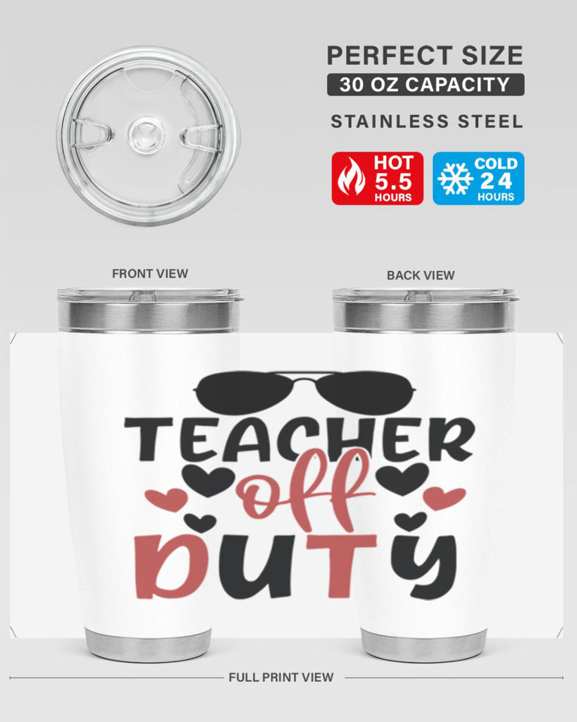 teacher off duty Style 205#- teacher- tumbler