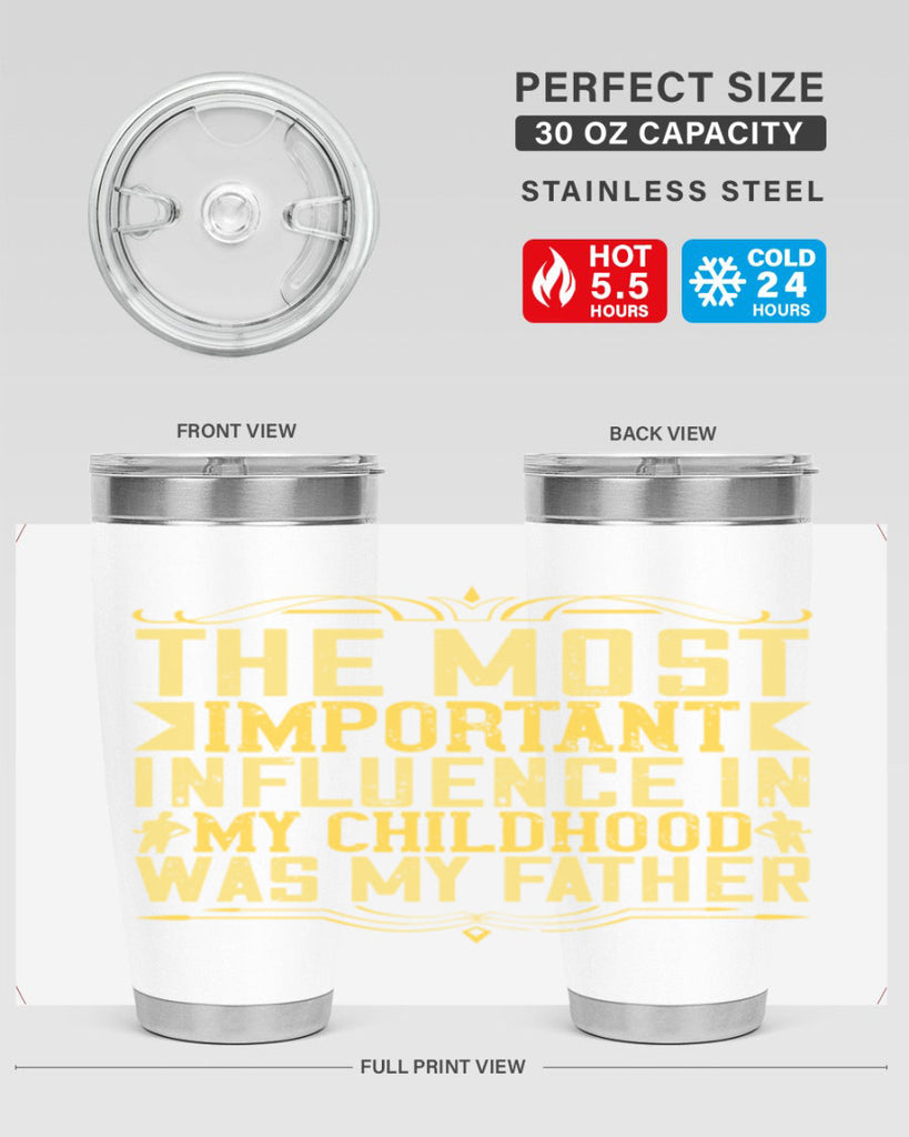 the most important influence in my childhood was my father 16#- Parents Day- Tumbler