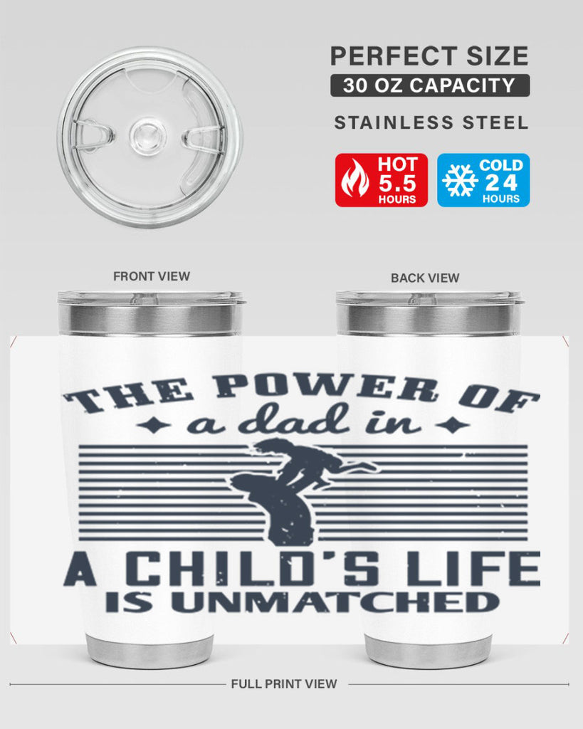 the power of a dad 150#- fathers day- Tumbler