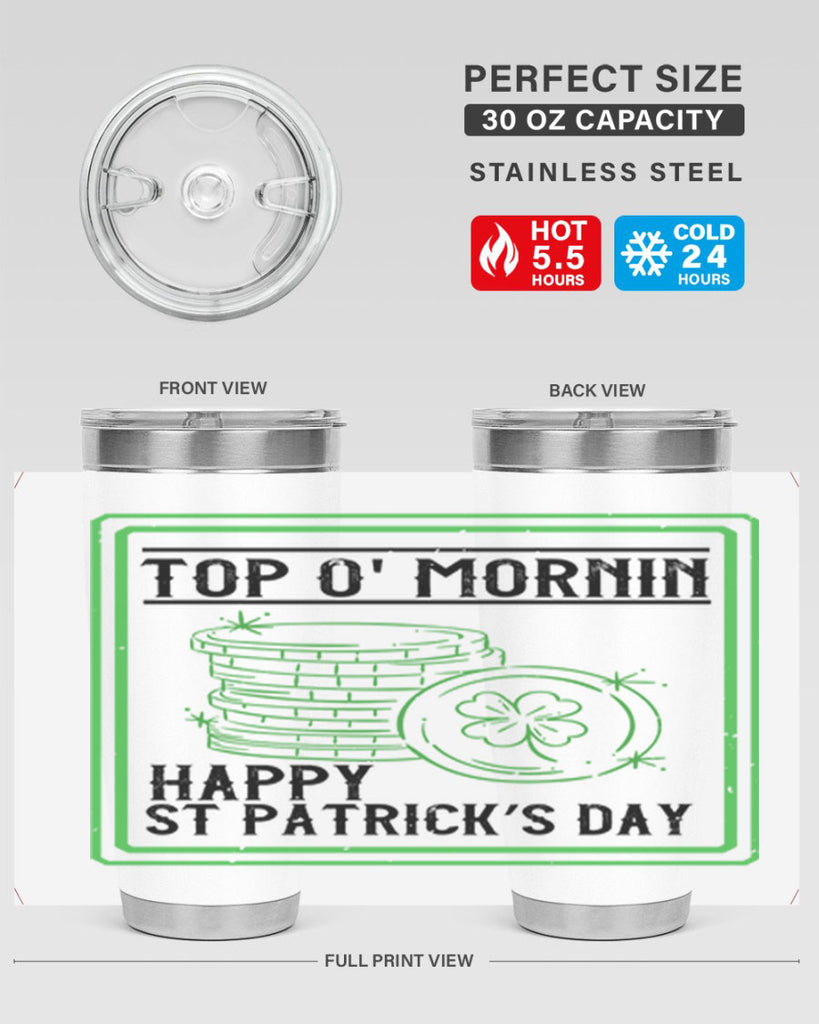 top o mornin happy st patrick’s day Style 8#- St Patricks Day- Tumbler