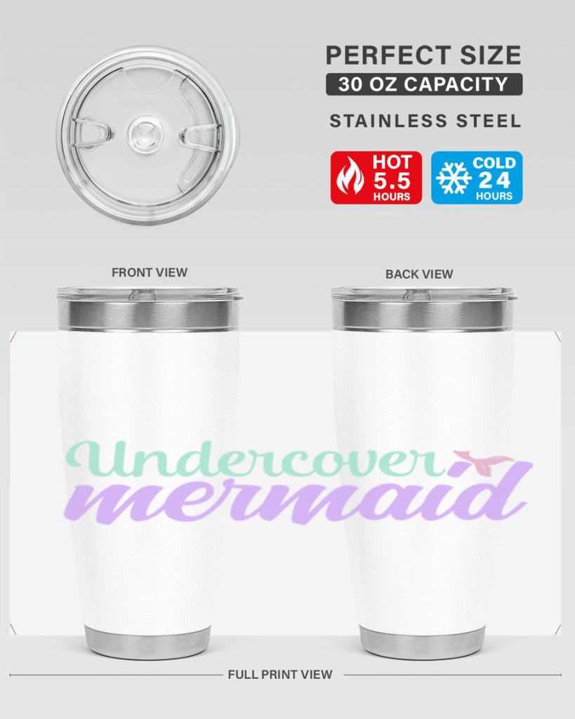 undercover mermaid 8#- mermaid- Tumbler