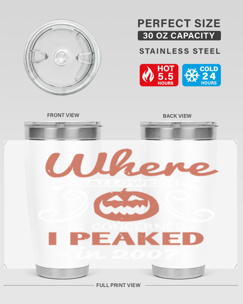 where halloween is 122#- halloween- Tumbler