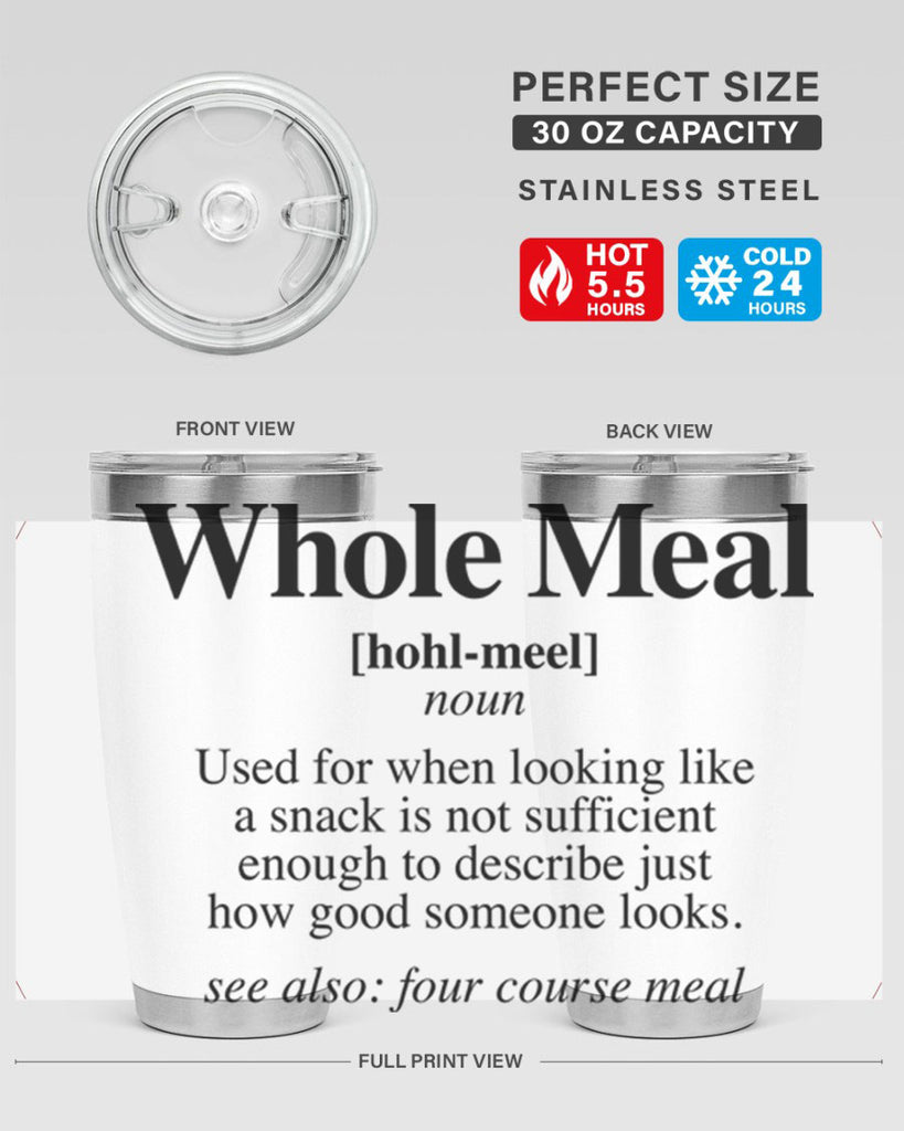 whole meal 10#- black words phrases- Cotton Tank