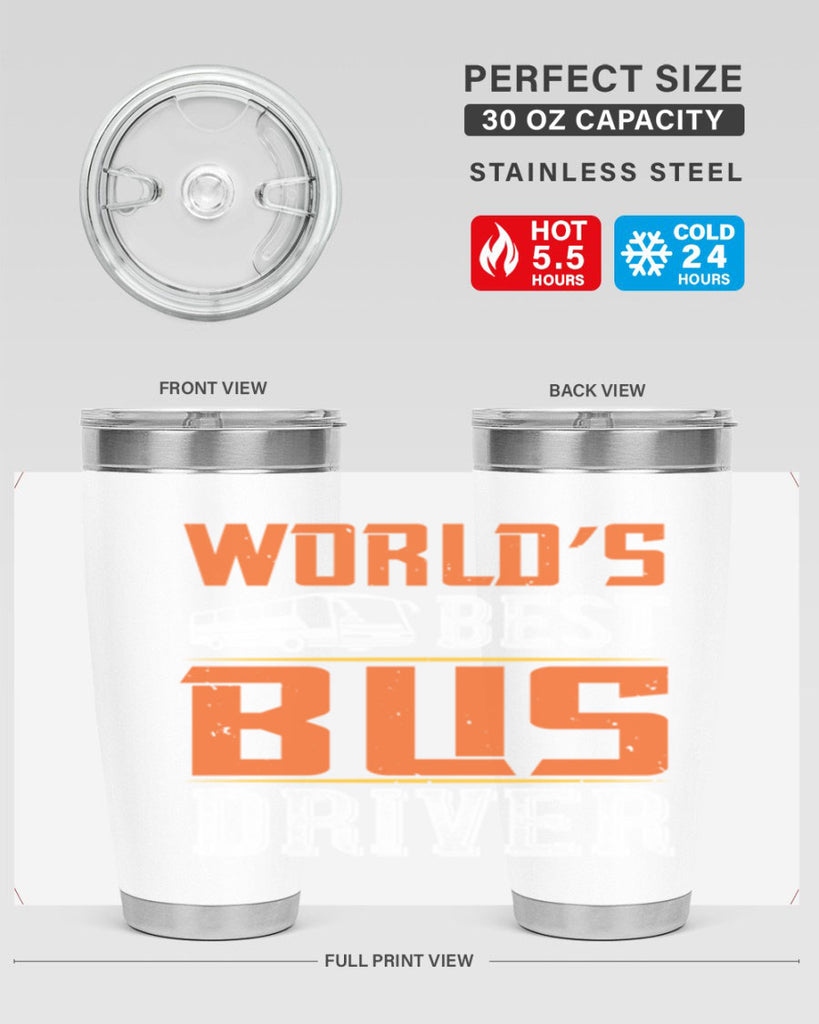 world’s best bus driver Style 4#- bus driver- tumbler