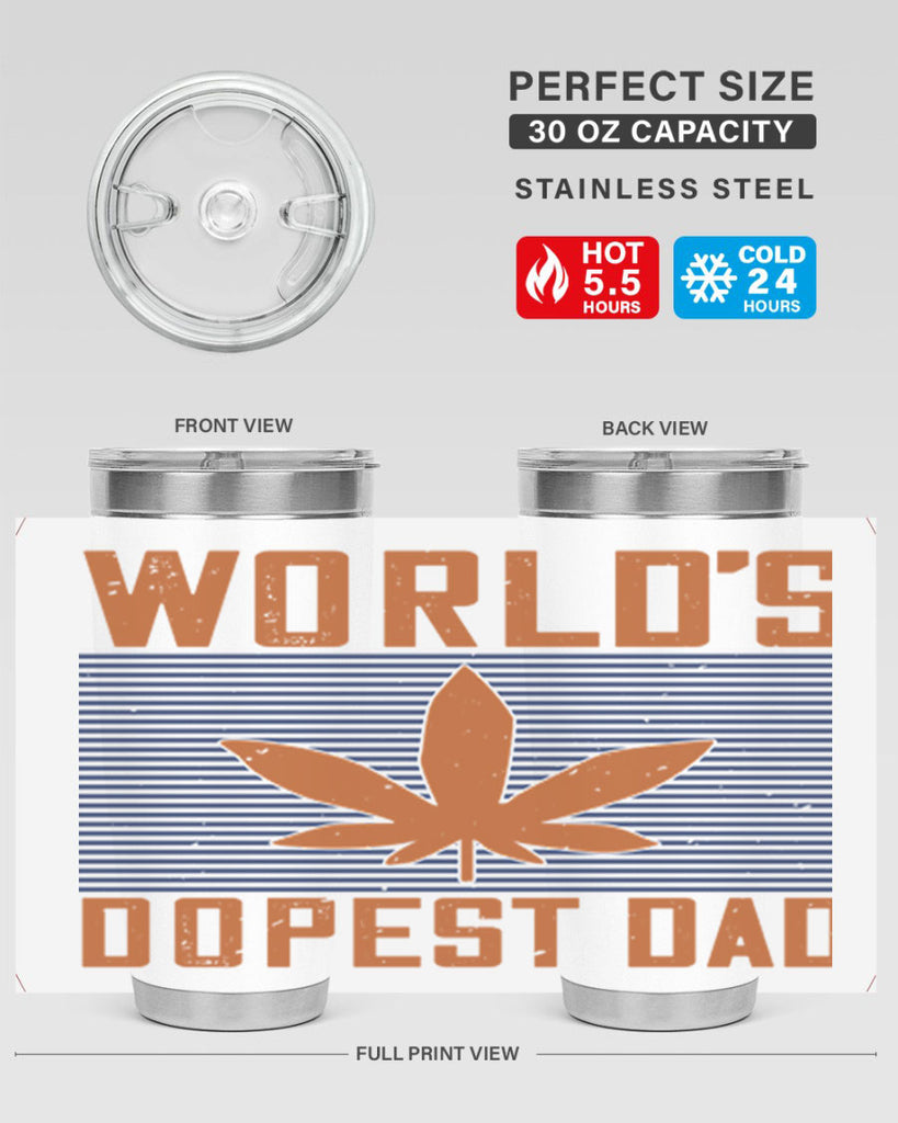 worlds dopest dad 148#- fathers day- Tumbler