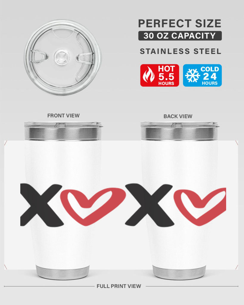 xoxo 12#- valentines day- Tumbler