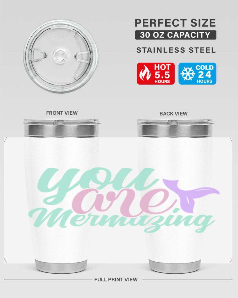 you are mermazing 9#- mermaid- Tumbler