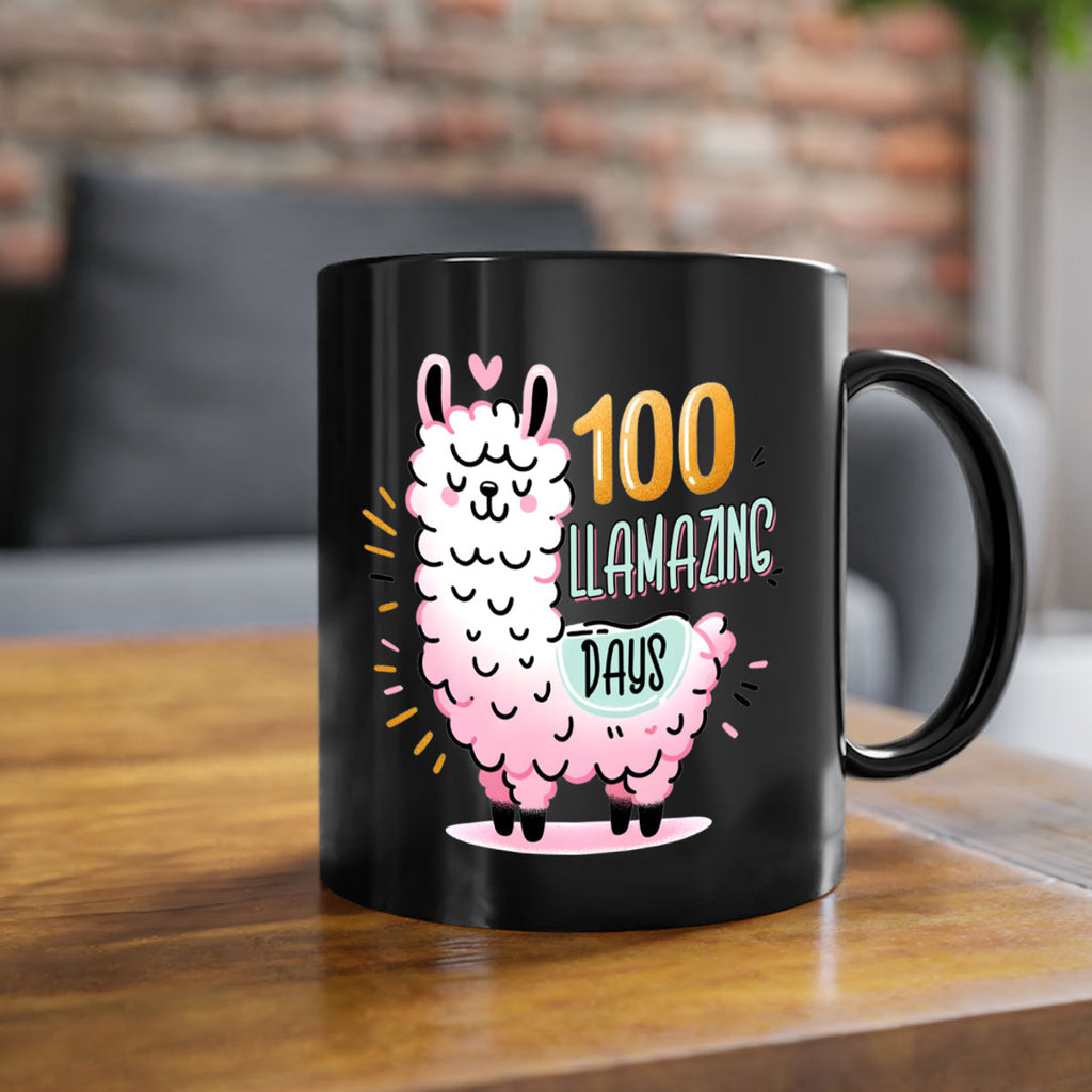 100th Day of School Llama 39#- 100 days-Mug / Coffee Cup