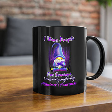 Alzheimers Awareness Products I Wear Purple Ribbon Gnome 22#- alzheimers-Mug / Coffee Cup