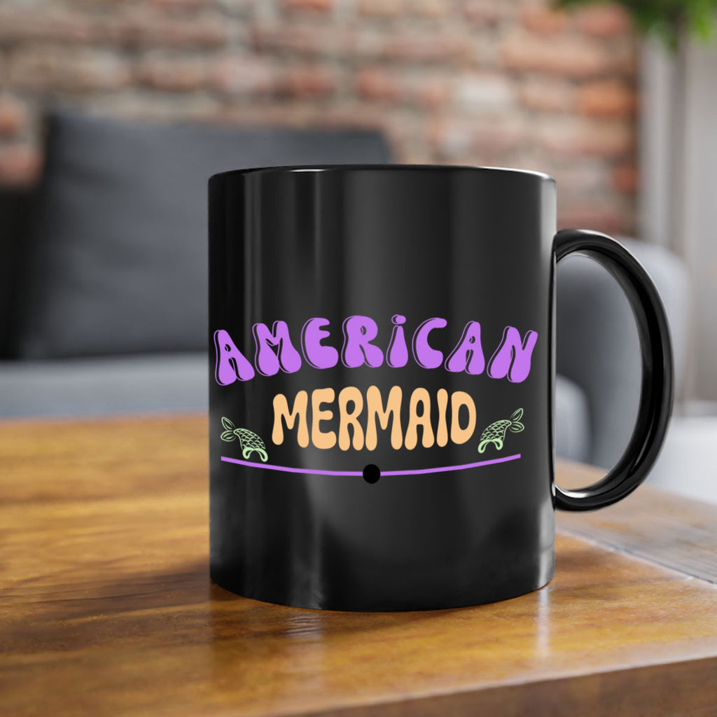 American Mermaid 16#- mermaid-Mug / Coffee Cup