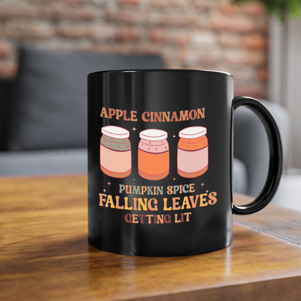 Apple Cinnamon Pumpkin Spice Falling Leaves Getting Lit 12#- fall-Mug / Coffee Cup