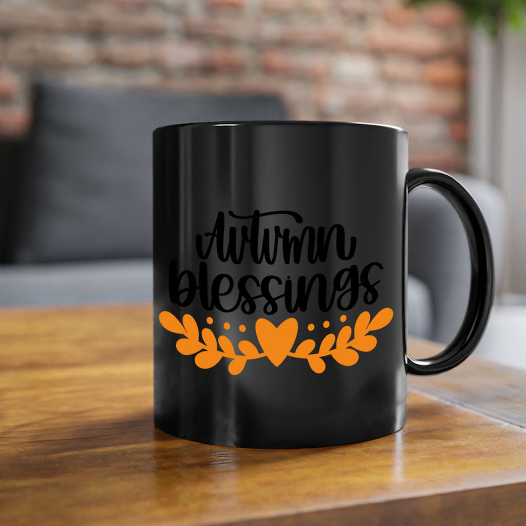 Autumn Blessings 472#- fall-Mug / Coffee Cup