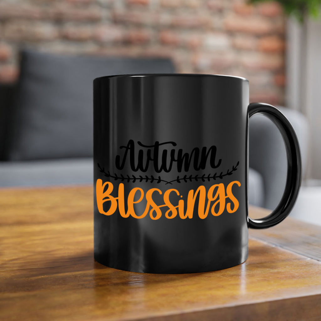 Autumn Blessings 473#- fall-Mug / Coffee Cup
