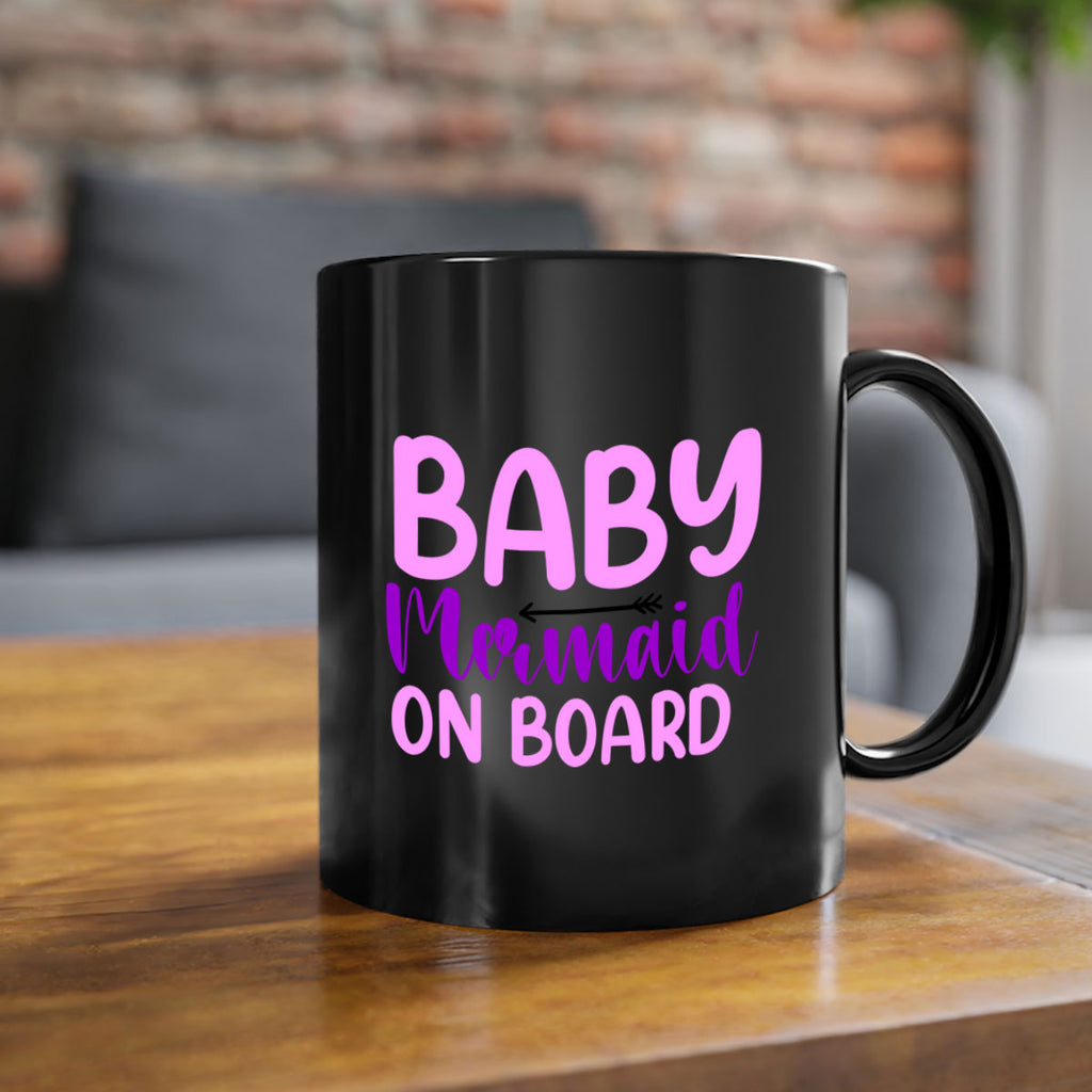 Baby Mermaid On Board 23#- mermaid-Mug / Coffee Cup