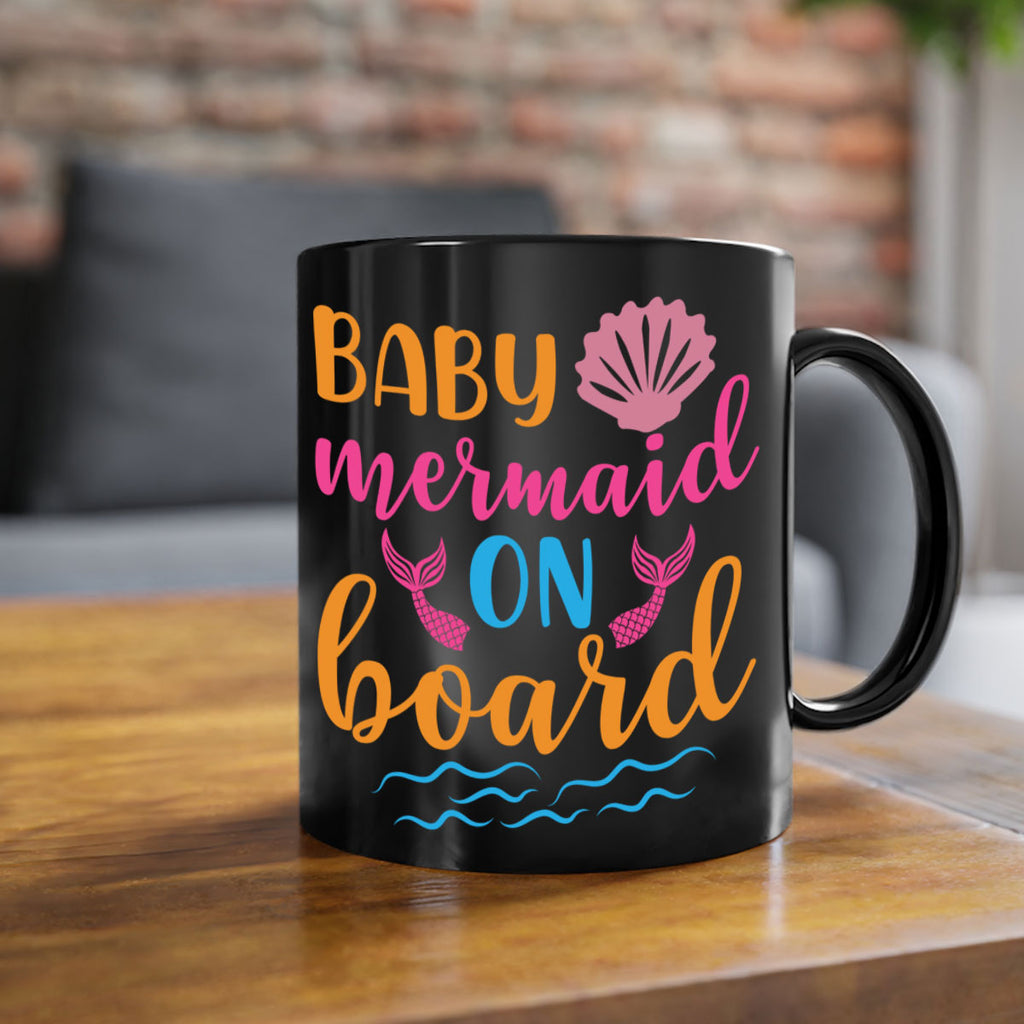 Baby Mermaid On Board 39#- mermaid-Mug / Coffee Cup