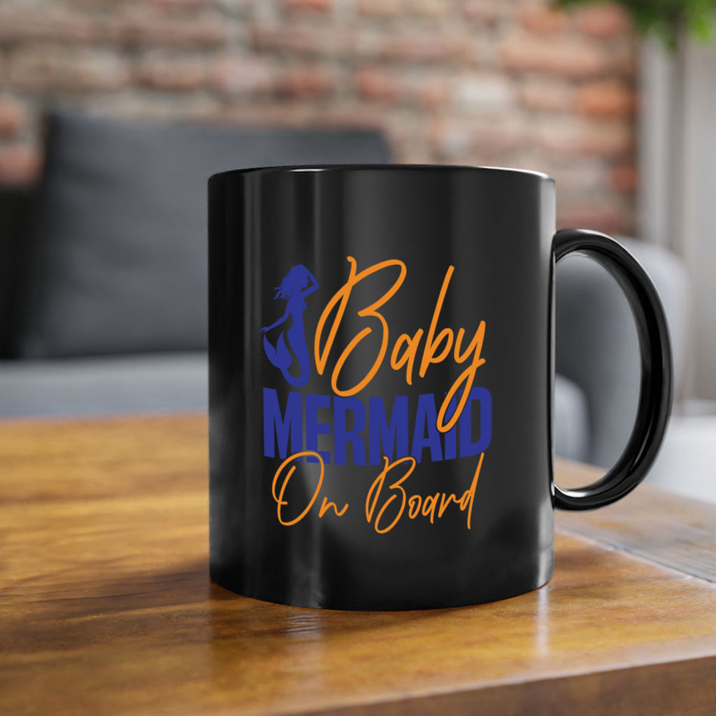 Baby Mermaid on Board 20#- mermaid-Mug / Coffee Cup