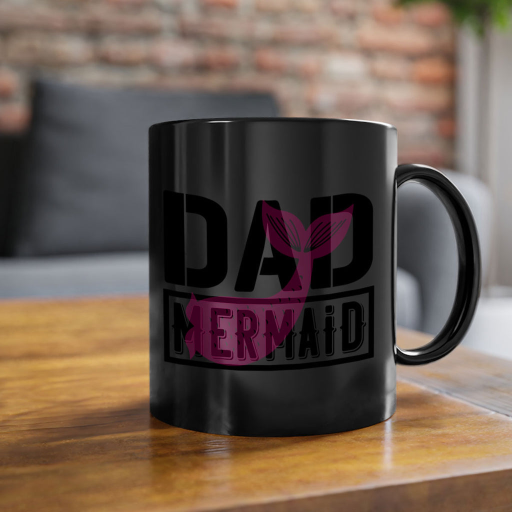Dad mermaid 111#- mermaid-Mug / Coffee Cup