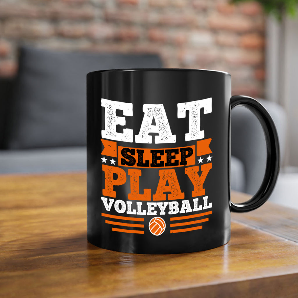 Eat sleep play volleyball 2341#- basketball-Mug / Coffee Cup