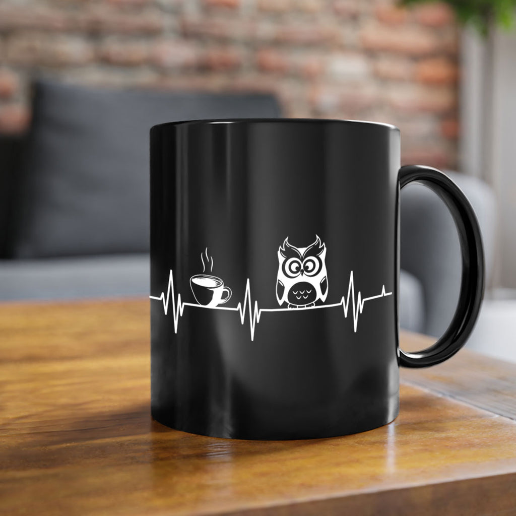 Funny Coffee Lover Night Owl A TurtleRabbit 5#- owl-Mug / Coffee Cup