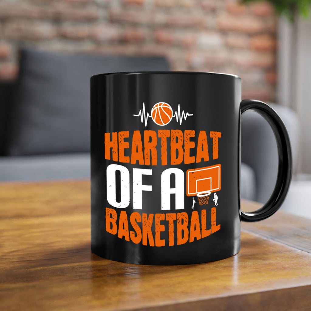 Heartbeat of a basketball 2298#- basketball-Mug / Coffee Cup