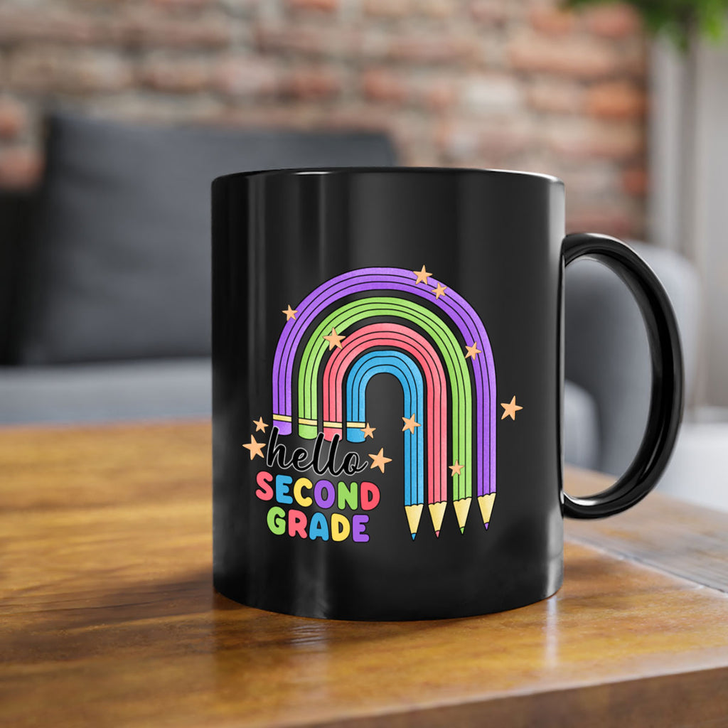 Hello 2nd Grade Pencil Rainbow 11#- second grade-Mug / Coffee Cup