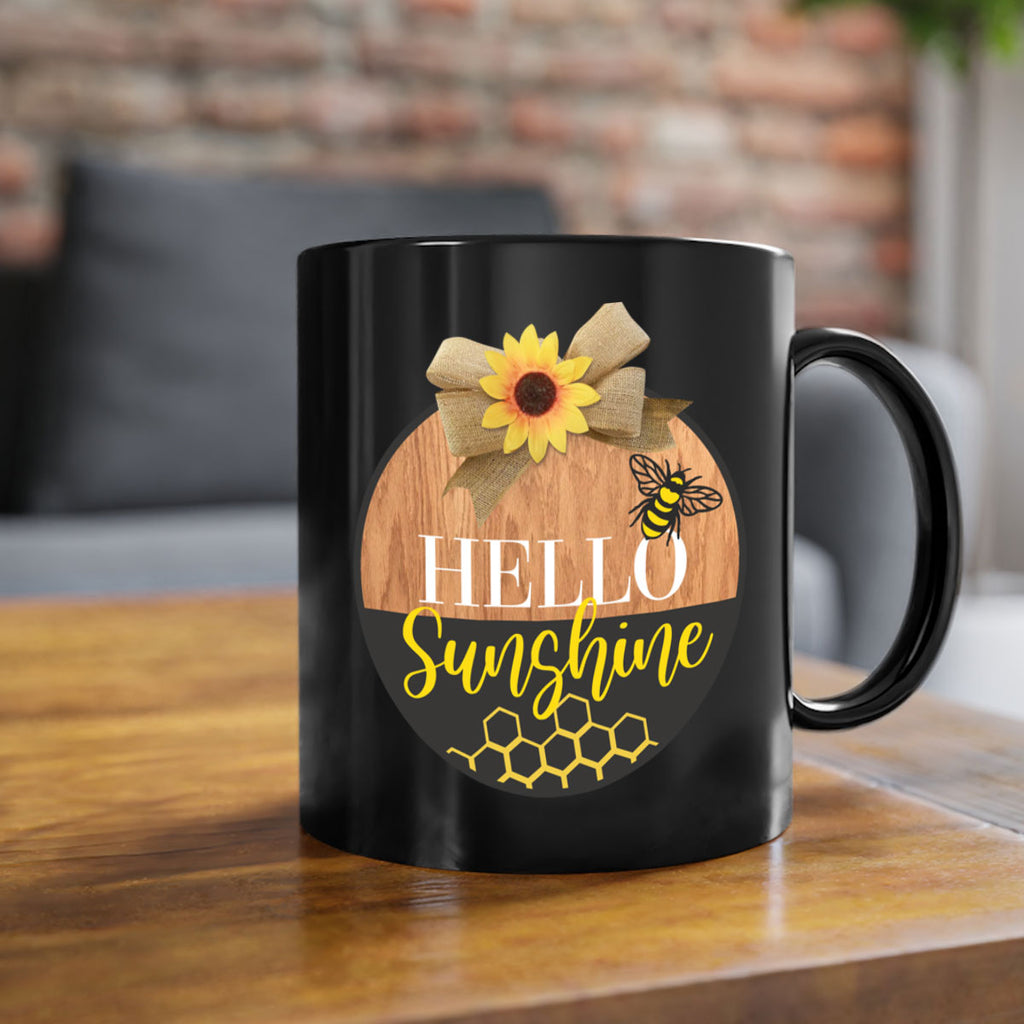 Hello Sunshine and bee Mockup215#- spring-Mug / Coffee Cup