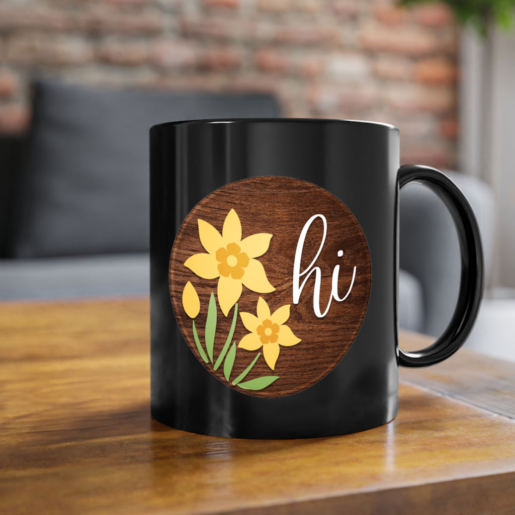 Hi daffodil flower Mockup235#- spring-Mug / Coffee Cup