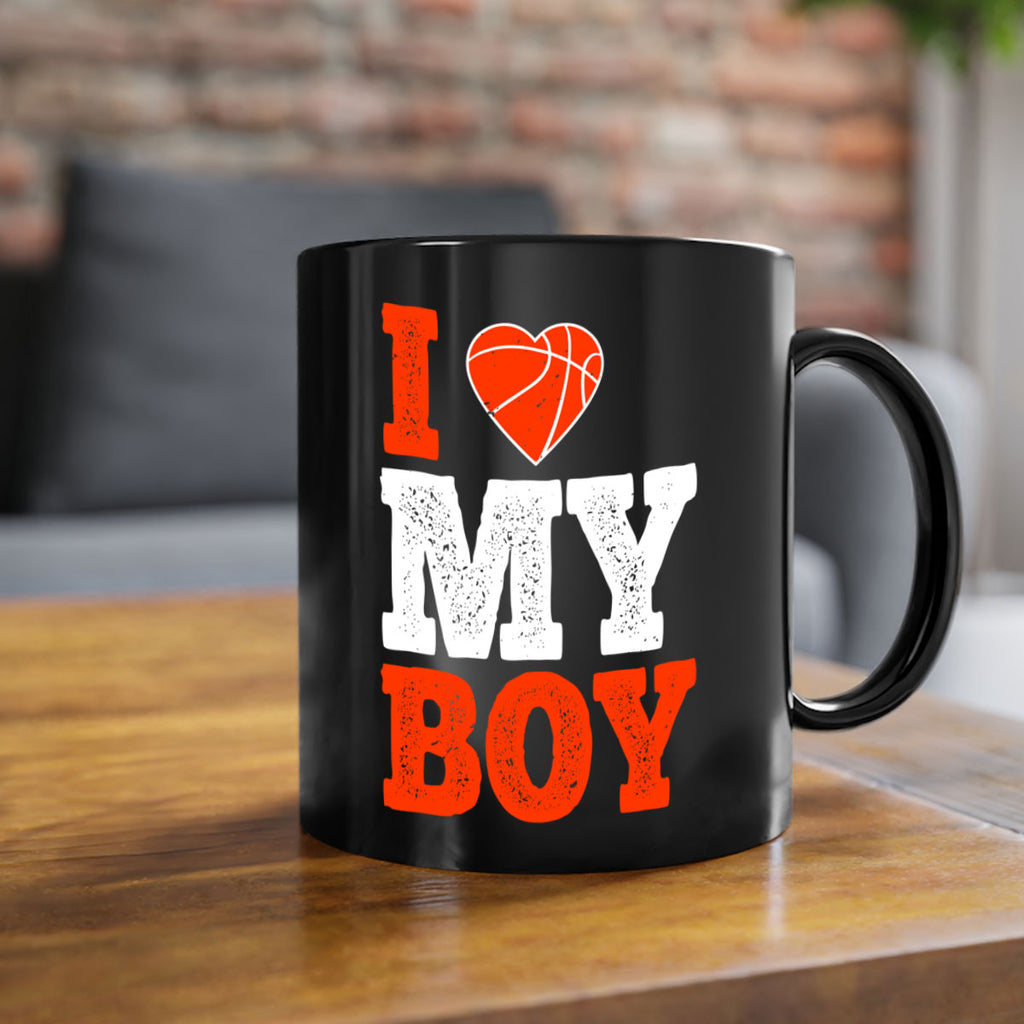 I love my boy 2254#- basketball-Mug / Coffee Cup