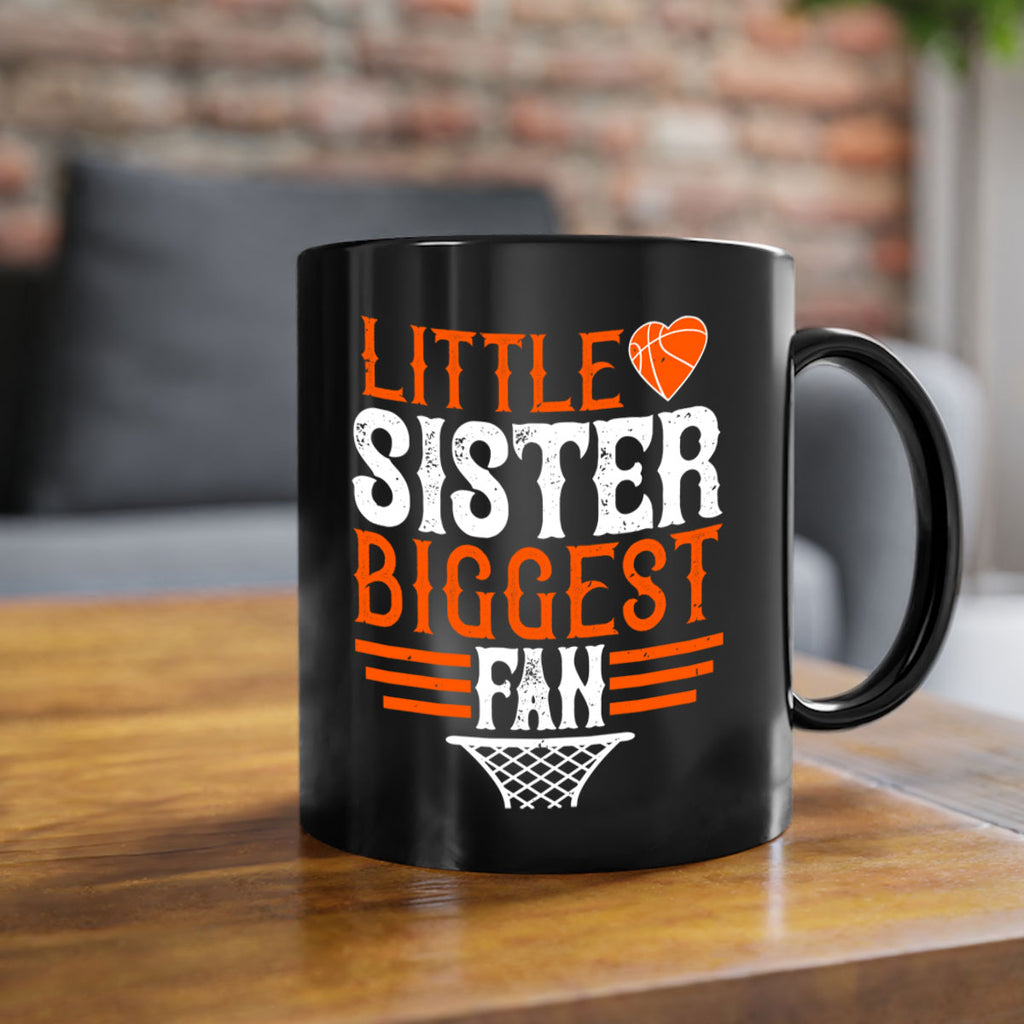 Little sister biggest fan 837#- basketball-Mug / Coffee Cup