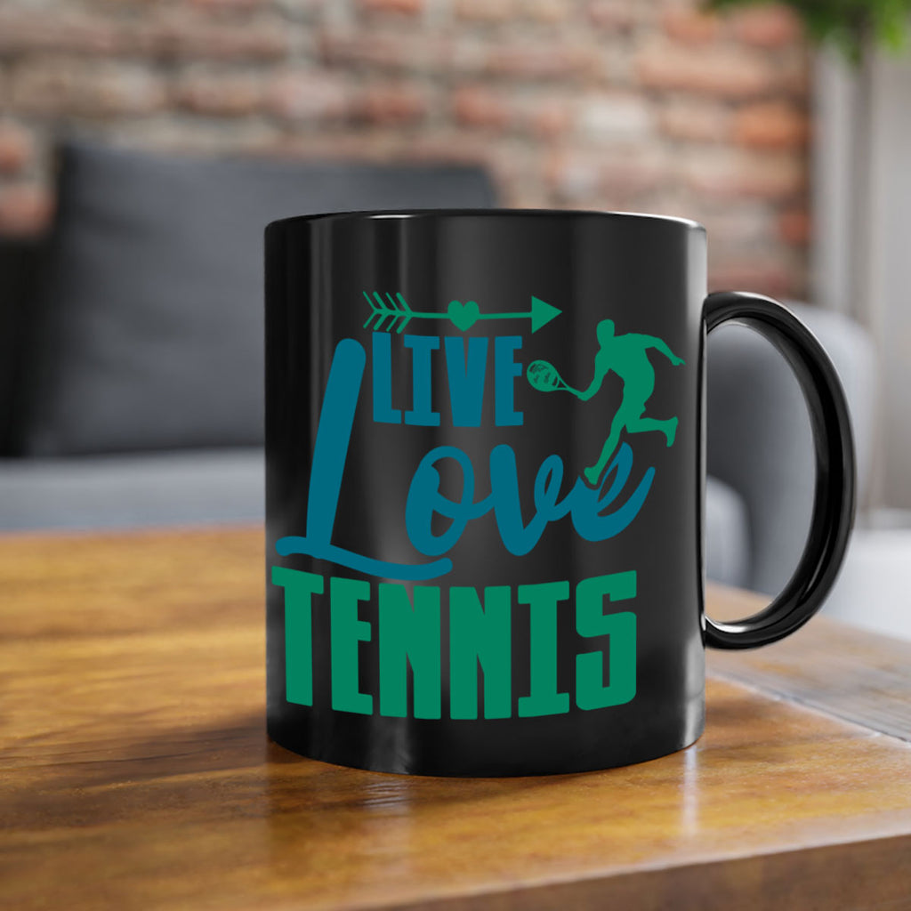 Live Love Tennis 828#- tennis-Mug / Coffee Cup