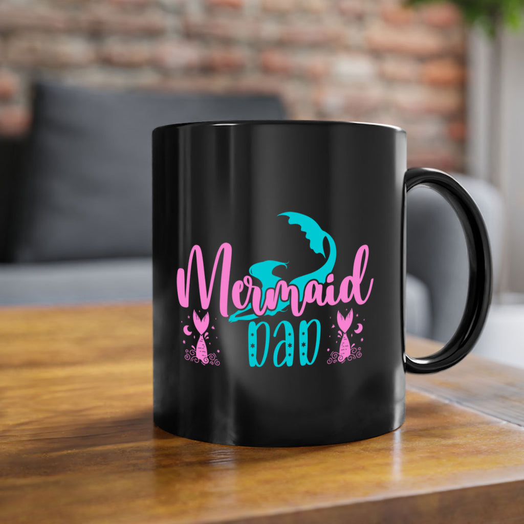 Mermaid Dad 356#- mermaid-Mug / Coffee Cup