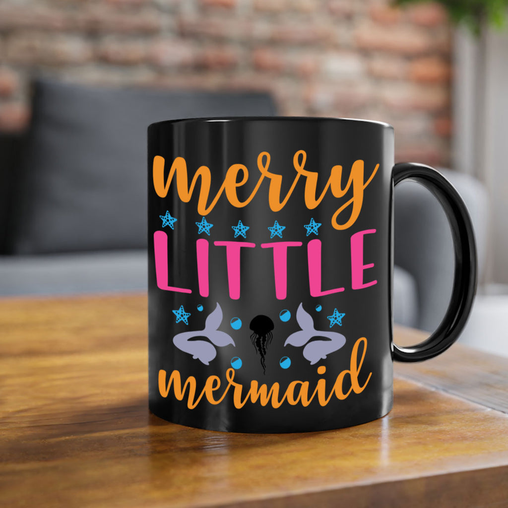 Merry Little Mermaid Design 503#- mermaid-Mug / Coffee Cup