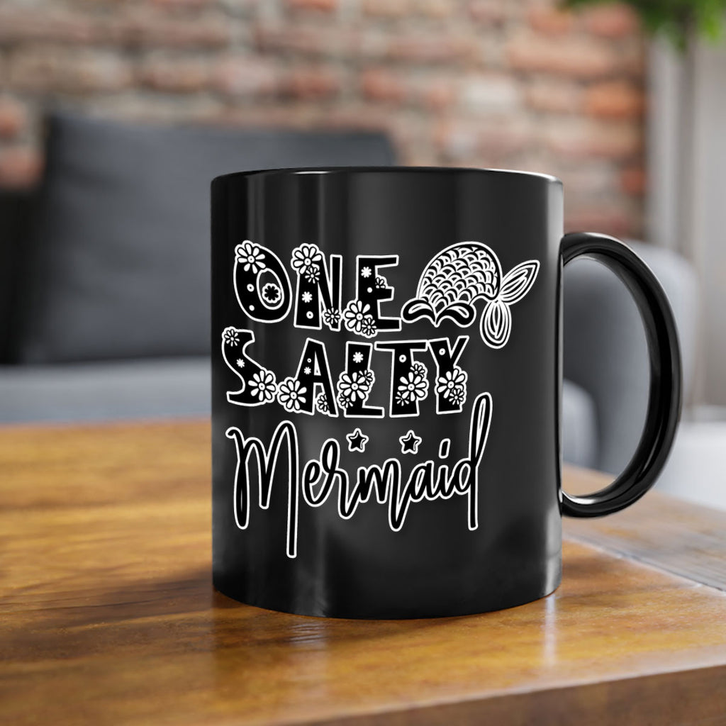 One Salty Mermaid 527#- mermaid-Mug / Coffee Cup