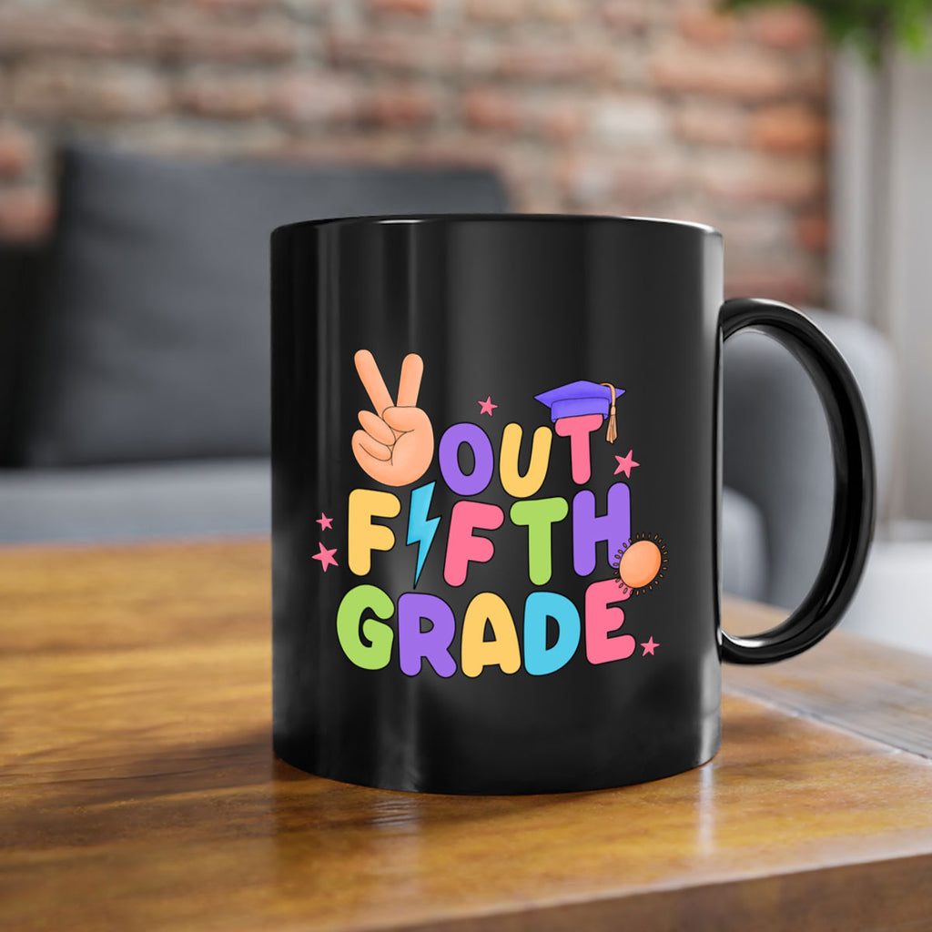Peace Out 5th Grade Peace 20#- 5th grade-Mug / Coffee Cup