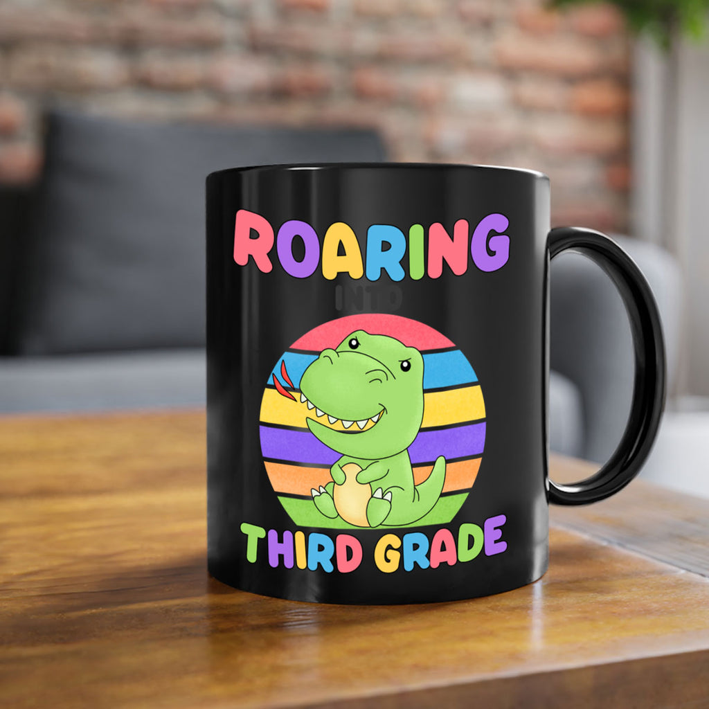 Roaring to 3rd Grade Trex 23#- Third Grade-Mug / Coffee Cup