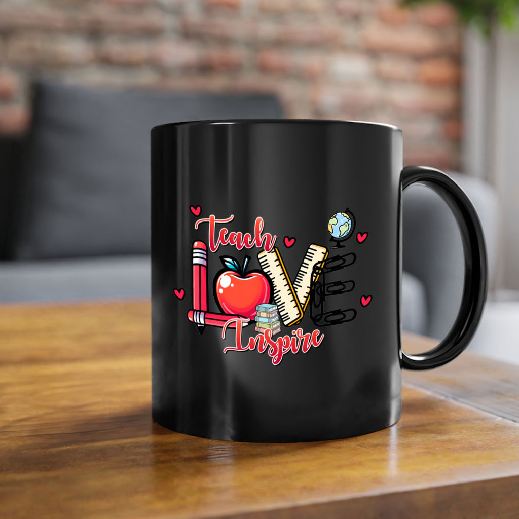 Teach Inspire Valentine 16#- teacher-Mug / Coffee Cup