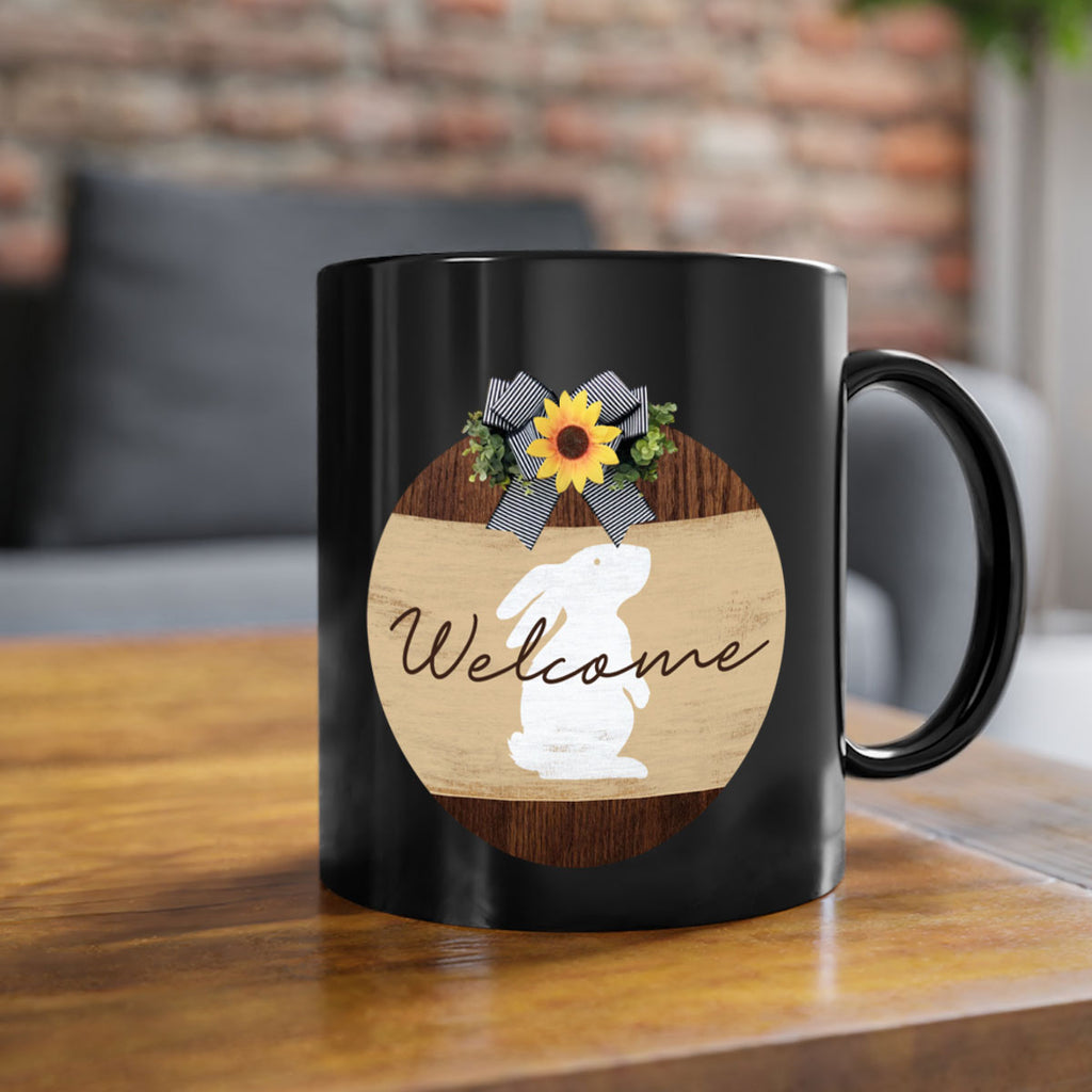 Welcome Bunny Mockup568#- spring-Mug / Coffee Cup