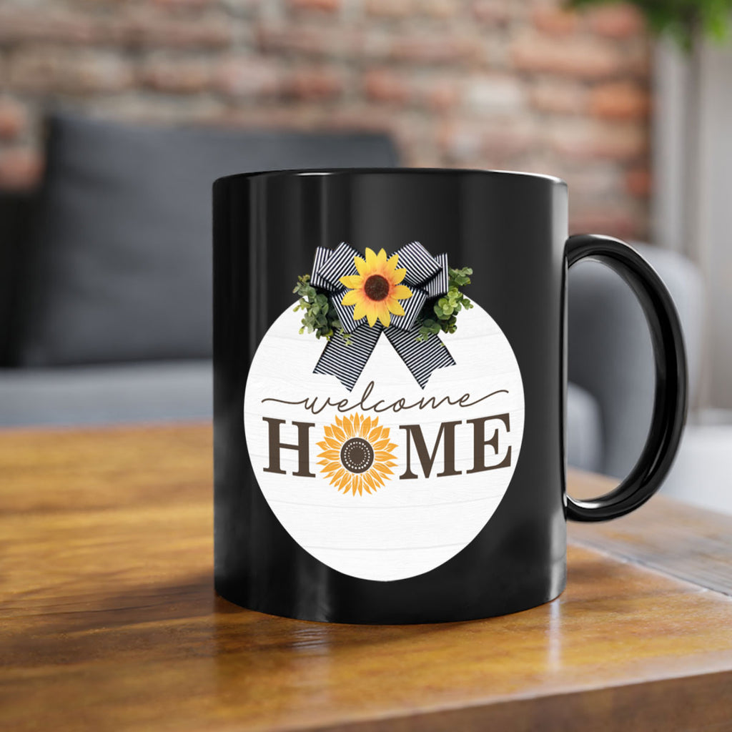 Welcome Home sunflower Mockup572#- spring-Mug / Coffee Cup