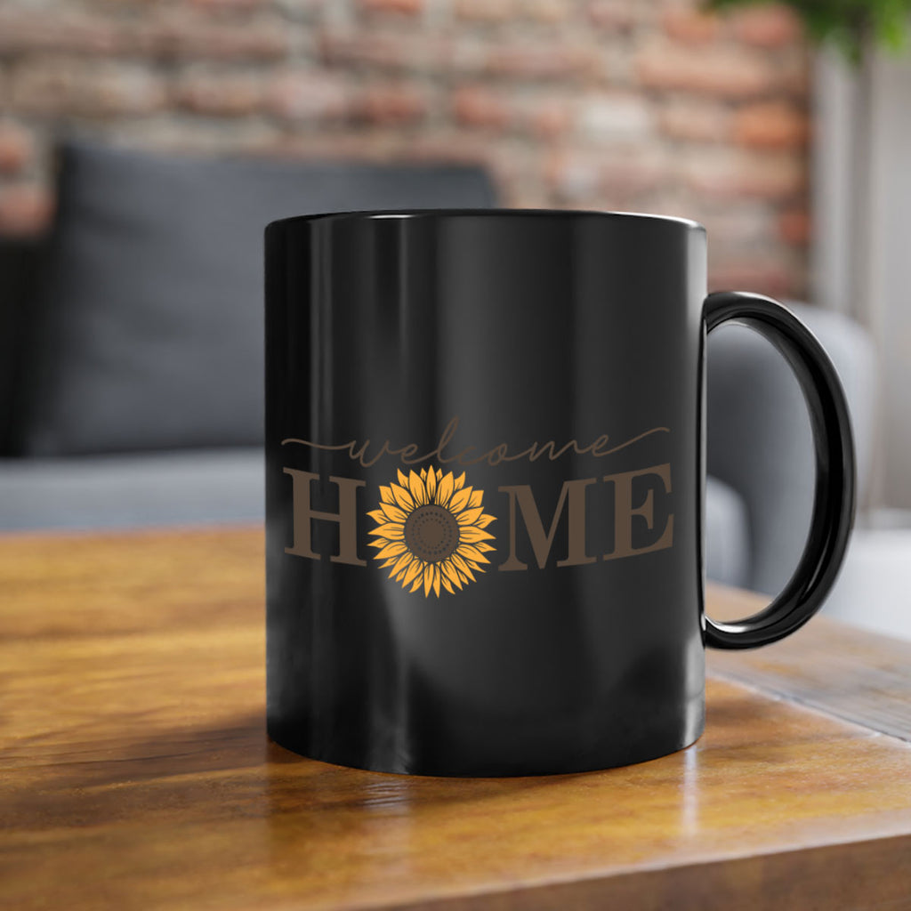 Welcome Home sunflower573#- spring-Mug / Coffee Cup