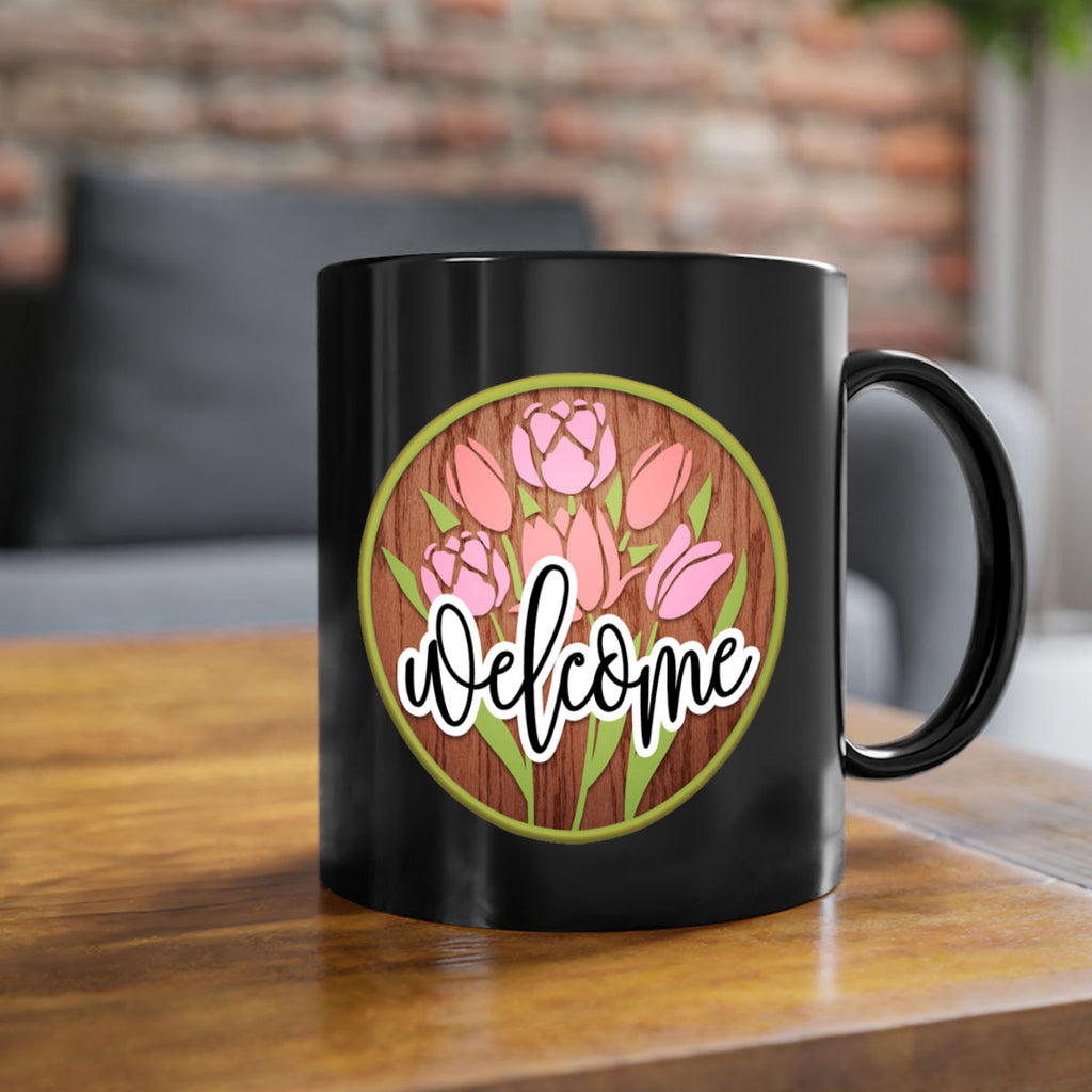 Welcome flowers bouquet Mockup570#- spring-Mug / Coffee Cup