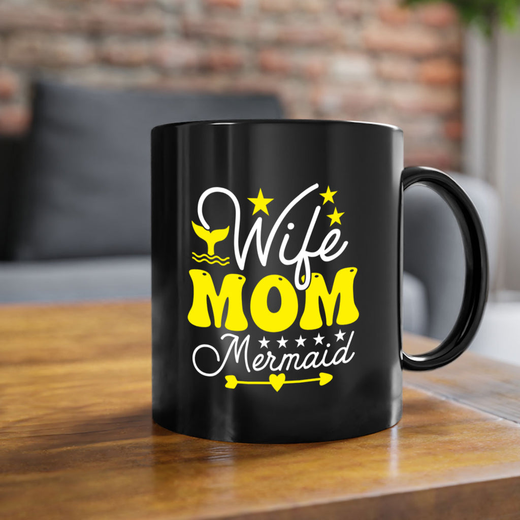 Wife Mom Mermaid 669#- mermaid-Mug / Coffee Cup