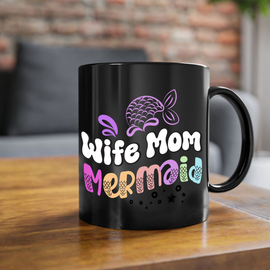 Wife Mom Mermaid 676#- mermaid-Mug / Coffee Cup