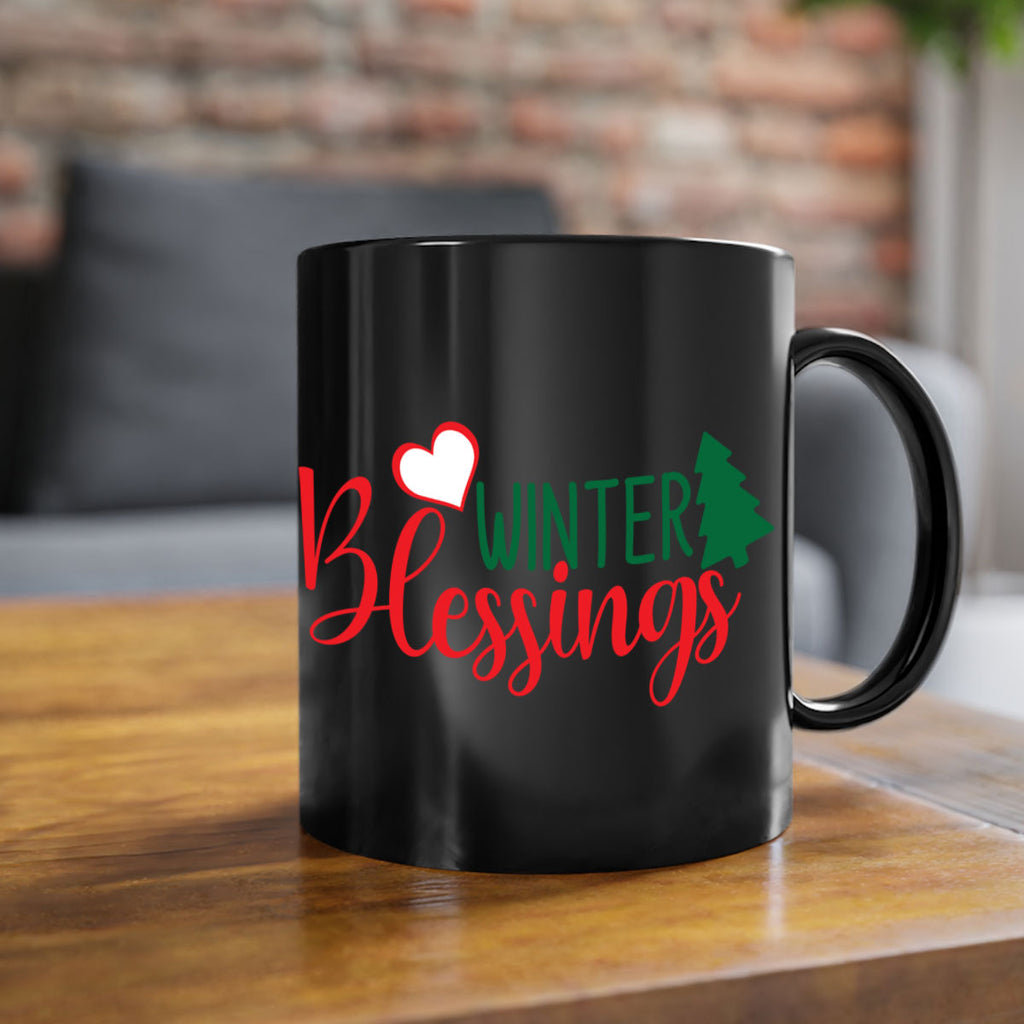 Winter Blessings 546#- winter-Mug / Coffee Cup