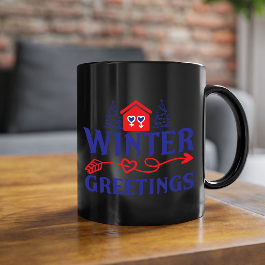 Winter Greetings 551#- winter-Mug / Coffee Cup