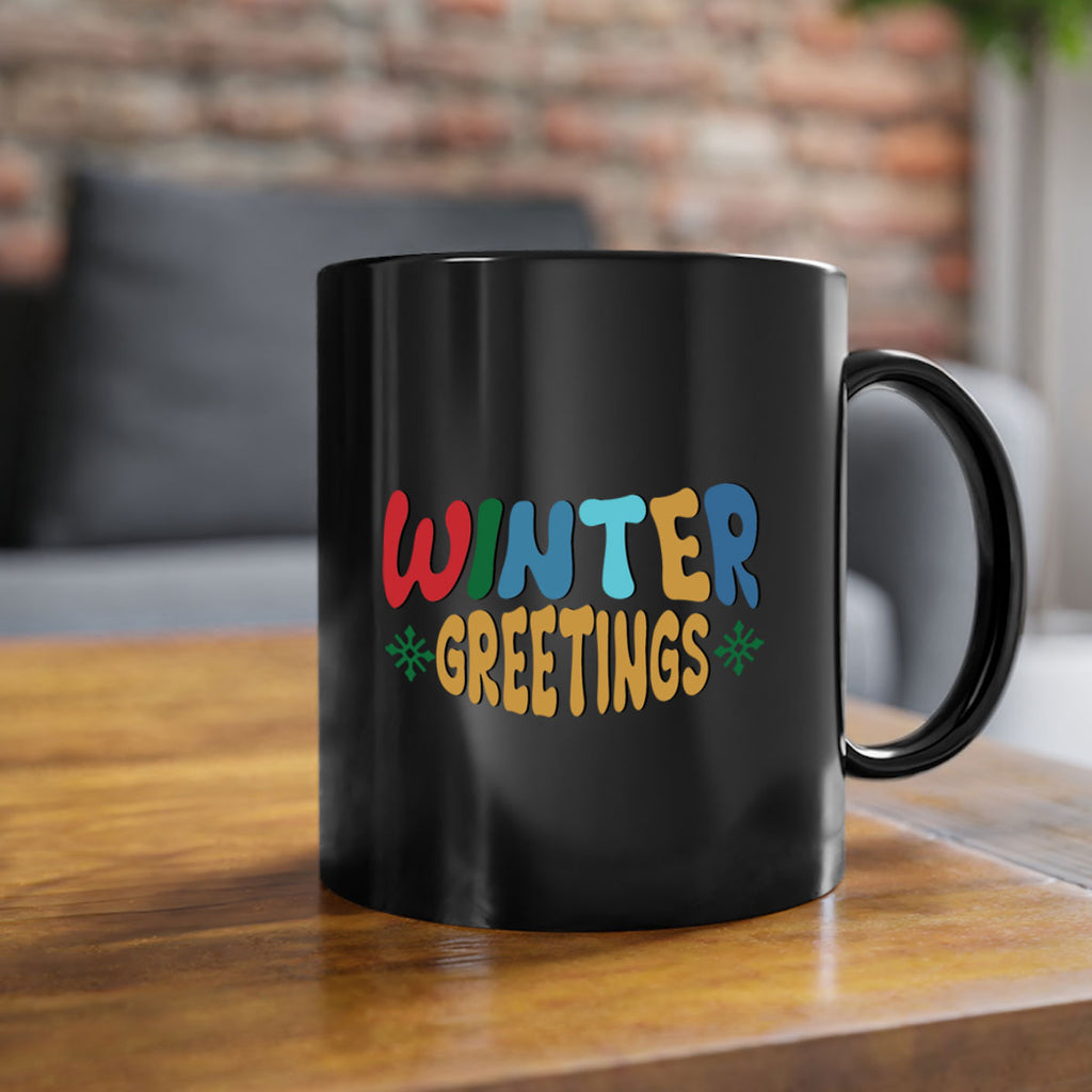 Winter Greetings 552#- winter-Mug / Coffee Cup