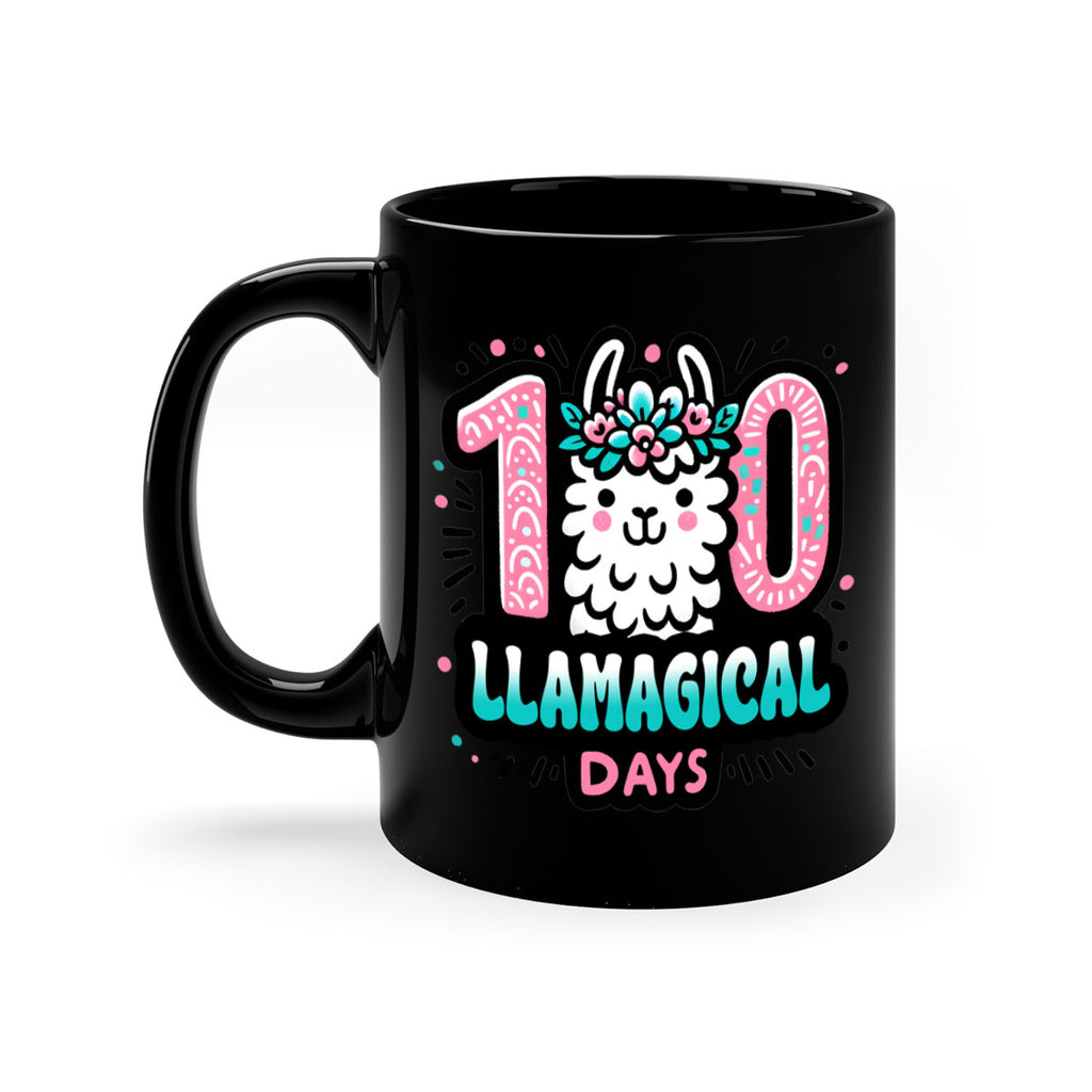 100 Llamagical Days Sublimation 35#- 100 days-Mug / Coffee Cup