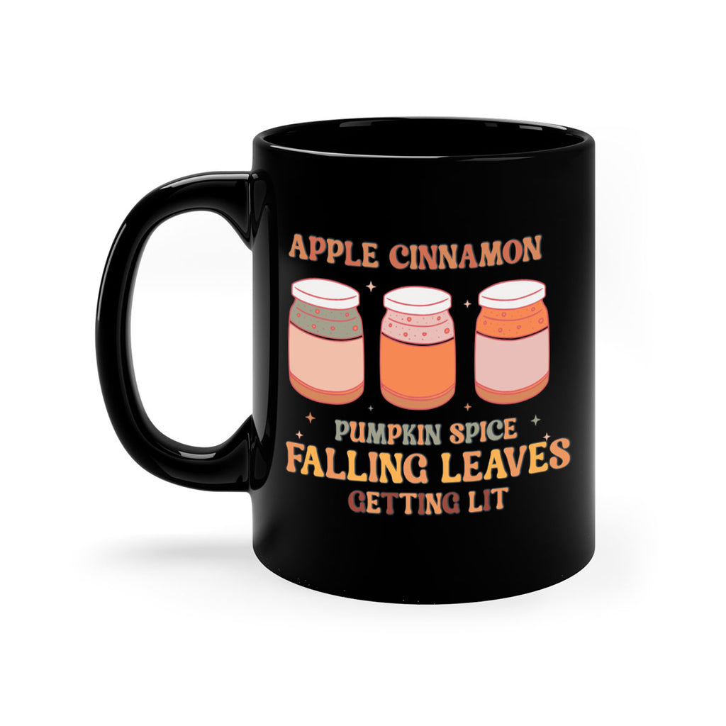 Apple Cinnamon Pumpkin Spice Falling Leaves Getting Lit 12#- fall-Mug / Coffee Cup